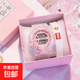 新款獨角獸透明網(wǎng)紅手表女ins風(fēng)學(xué)生韓版簡約運動防水?dāng)?shù)字電子表 透明表帶【粉盤】
