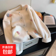 軟糯可愛(ài)冰淇淋刺繡針織開(kāi)衫2025新款上衣減齡小個(gè)子休閑加厚毛衣 2884白色 L  【建議111斤-120斤】