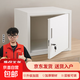 桌面桌下文件柜鐵皮食品添加劑矮柜留樣儲(chǔ)物柜小型零食小柜子帶鎖 鋼制30*30*35cm單層 0.5mm