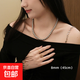大地溪灰珍珠項鏈清新甜美輕奢少女鏈時(shí)尚毛衣鏈秋冬女氛圍感 大地溪灰8mm+元寶扣（45cm）