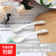 陶瓷咖啡勺迷你調味勺調料勺甜品勺寶寶勺子長(cháng)柄勺子2g鹽勺小湯匙 11cm彎咖啡勺2只