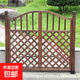防腐木柵欄門(mén)戶(hù)外庭院門(mén)園藝雙開(kāi)門(mén)籬笆門(mén)菜園院子門(mén)木圍欄花園門(mén) 【水泥地】寬162含150門(mén)方樁鐵件