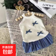 貓咪狗狗寵物衣服夏季透氣可愛款蝴蝶結(jié)吊帶公主風(fēng)連衣裙適合泰迪 白色 L-建議5-8斤使用-冰絲料不沾毛