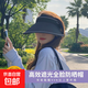 UPF50+夏季大帽檐騎車(chē)防紫外線(xiàn)空頂防曬帽女uv太陽(yáng)帽子遮陽(yáng)帽遮臉 升級版可折疊-時(shí)尚黑