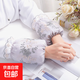 韓版袖套女雙層蕾絲套袖秋冬服防污袖筒成人短款手袖學(xué)生護袖 雙層蕾絲花邊【灰色】