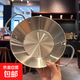 不銹鋼西班牙海鮮飯鍋龍蝦盤(pán)韓式炸雞盤(pán)兒童餐具火鍋干鍋雙耳平底 22CM特厚雙耳韓式盤(pán)【銀色】