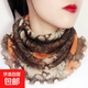 掛耳口罩百變多功能金絲面罩圍脖女套頭小絲巾護(hù)頸加大版 金太陽花