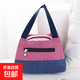 廠(chǎng)家直銷(xiāo) 便當袋上班族裝飯盒手提袋子手提包休閑女包包 玫紅色