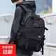 京東京喜自營(yíng)雙肩包男士大容量大學(xué)生旅行背包女初中生電腦男書(shū)包 黑色單包無(wú)掛飾