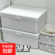 京東物流 平價(jià)奶白盒收納盒翻蓋收納盒學(xué)生發(fā)飾首飾盒收納儲物箱 白色翻蓋盒子 18*11*7