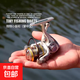 微物路亞紡車輪迷你魚輪金屬釣魚輪魚線輪馬口白條專攻掌中寶漁輪 【漁輪】微物MN銀：500