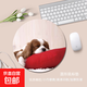圓形小號鼠標(biāo)墊女生可愛呆萌小動物圖案桌面辦公學(xué)生桌墊 狗狗圓形 200*200*2mm