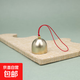 黃銅鈴鐺風(fēng)鈴掛件手工diy飾品材料圣誕節假日裝飾配件包包掛件飾 合金2.8cm紅色繩個(gè)