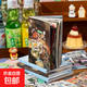 新品A6精細切膜貼紙書 迷霧雨 日系古早元素手帳谷子咕卡裝飾貼畫 語閑【古早夢】切膜貼紙書30張