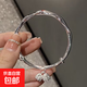小眾銀色靈蛇手鐲百搭簡(jiǎn)約設計版赤眼靈蛇可調節手鐲 M185【烏斯蓮蓬手鐲】