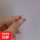 迷你可愛(ài)紅色樹(shù)脂玫瑰花耳釘韓國簡(jiǎn)約時(shí)尚復古設計感耳飾春夏款 玫瑰紅色 1對裝耳釘