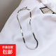 百搭氣質新款蛇骨項鏈女小眾ins簡約冷淡風個性時尚夏季鎖骨頸鏈 銀色 刀片鏈4mm【A0090】