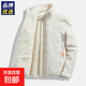 雙面穿搖粒絨外套男女秋冬加絨加厚戶(hù)外抓絨衣沖鋒衣內膽衛衣2028 女款白色 2XL （偏小，按推薦表購買(mǎi)）