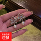 甜妹蝴蝶結耳環(huán)氣質(zhì)時(shí)尚小香風(fēng)輕奢耳釘小眾高級感韓版珍珠耳飾女 蝴蝶結珍珠耳環(huán)