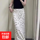 韓度假風(fēng)蝴蝶結印花蕾絲碎花魚(yú)尾半身裙女夏春秋純欲長(cháng)裙包臀裙子 白色(有內襯) 2XL 【建議130-140斤】