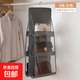 包包收納神器掛袋放包包整理收納袋掛袋墻掛式家用衣柜宿舍收納架 灰色掛包6格【1個(gè)裝】 大容量/分格收納/居家收納好幫手