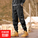 美式工裝褲男戶(hù)外休閑褲子男秋冬季新款寬松耐磨多口袋勞保沖鋒褲 YM-K46黑色 （重磅高質(zhì)量款） XL （建議120-135斤以?xún)龋? title=