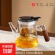 飄逸杯泡茶壺一鍵過(guò)濾茶水分離神器半自動(dòng)25年新款?lèi)灢鑹丶雍耖L(cháng)嘴 【600ml】透明長(cháng)嘴飄逸壺