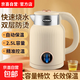 【德國品質(zhì)】電熱水壺 保溫一體家用燒水壺 自動(dòng)斷電食品不銹鋼宿舍恒溫壺 熱水壺 2.5L 【不銹鋼+智能保溫】