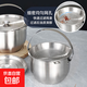 不銹鋼豬油罐帶濾網(wǎng)豬油盆帶蓋廚房油盆炸鍋商用擺攤油盆油罐油壺 【小號(hào)2L】提手豬油罐（約3斤豬油）
