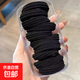 高馬尾發(fā)繩高彈力耐用橡皮筋女扎頭發(fā)圈高端百搭頭繩頭飾 黑色直紋圈-1盒（10根裝）