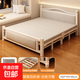 折疊床成人家用1米5雙人床2025新款1米2小床單人床免安裝午休神器 【四折穩固昇級】白色巴洛克150cm