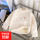 新款男女童秋冬加絨打底衫洋氣女寶寶高領(lǐng)上衣保暖長(cháng)袖AA13 LS暖羊上衣-小狗 90 (建議身高80-)