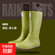 【戶外必備】2025夏季新款雨林登山雨鞋雨靴防滑防水鞋趕海露營(yíng)鞋 綠色 （高筒） 37