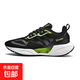 男夏季清爽透氣運動鞋防臭防汗不悶?zāi)_網(wǎng)面鞋個性撞色夜光跑步鞋 LS-S-35【黑綠】 43 【運動標準碼】