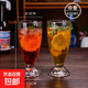 ins風(fēng)大容量玻璃杯 啤酒果汁飲料奶茶奶昔杯高級感家用泡茶水杯子 奶茶杯 380ml2只
