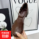 包頭涼鞋復(fù)古港風(fēng)女時(shí)裝涼鞋復(fù)古圓頭歐若假日風(fēng)前后包頭 棕色 37