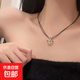 民族風(fēng)復古蝴蝶吊墜項鏈女款新款爆款頸鏈高級輕奢小眾毛衣鏈配飾 【復古皮繩蝴蝶】金色