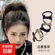 蝴蝶結發(fā)圈女生感橡皮筋女扎頭繩扎高馬尾新款頭飾 蝴蝶結頭繩3根顏色隨機