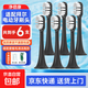 凈倍康適配拜耳拜爾電動(dòng)牙刷頭A8/G1/小白001 Supins系列X3 G201 G2 G204 G205 Xi3 A9替換 6支 黑色 適配拜爾G/X3系列