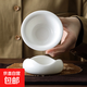 悅色白瓷隱山茶漏陶瓷孔一體茶葉過(guò)濾網(wǎng)茶具配件陶瓷茶隔茶濾 悅色白瓷隱山茶漏