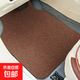 純色汽車(chē)絲圈腳墊除塵單片防滑耐磨腳墊通用車(chē)用腳墊耐用防滑 咖啡色，前排65x49cm