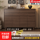 新中式鞋柜家用門(mén)口室內實(shí)木角玄關(guān)柜新款入戶(hù)門(mén)廳收納柜簡(jiǎn)易鞋架 【爆款讓利】120cm金絲胡桃色 組裝