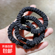 高彈力百搭黑色高彈發(fā)圈個(gè)性大腸圈扎頭發(fā)馬尾發(fā)繩少女橡皮筋 黑色小腸圈3根裝