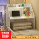 床上書(shū)桌大學(xué)生宿舍神器寢室上下鋪加厚電腦桌學(xué)習寫(xiě)字桌子帶抽屜 暖白色【基礎款】