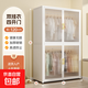 鋼制簡(jiǎn)易衣柜臥室家用出租房等金屬鐵藝收納儲物柜寶寶衣櫥兒童 四開(kāi)門(mén)雙掛衣【長(cháng)120】