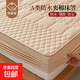 A類(lèi)水洗棉防水隔尿床笠單件席夢(mèng)思床墊保護罩全包床墊套防滑床單 防水繁花-卡其 【A類(lèi)夾棉加厚】 180x200cm 【單床笠】