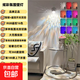 水波紋遙控臺(tái)燈網(wǎng)紅直播背景動(dòng)態(tài)宿舍臥室氛圍燈裝飾氛圍小夜燈 【壁燈遙控版】幻彩16色-流光溢彩