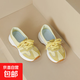 大牌同款5CM增高復古阿甘鞋女超火德訓鞋2025夏季新款輕便厚底鞋 桔黃 36
