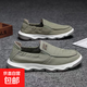 【京東快遞25年新款】布鞋透氣一腳蹬軟底休閑板鞋透氣戶(hù)外男鞋 BUS-綠色 41