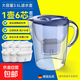 濾水壺適配碧然德3.5L家用凈水壺新款機械旋鈕濾水壺廚房通用自來(lái)水凈水器 特惠【旋鈕款1壺6芯】高效過(guò)濾